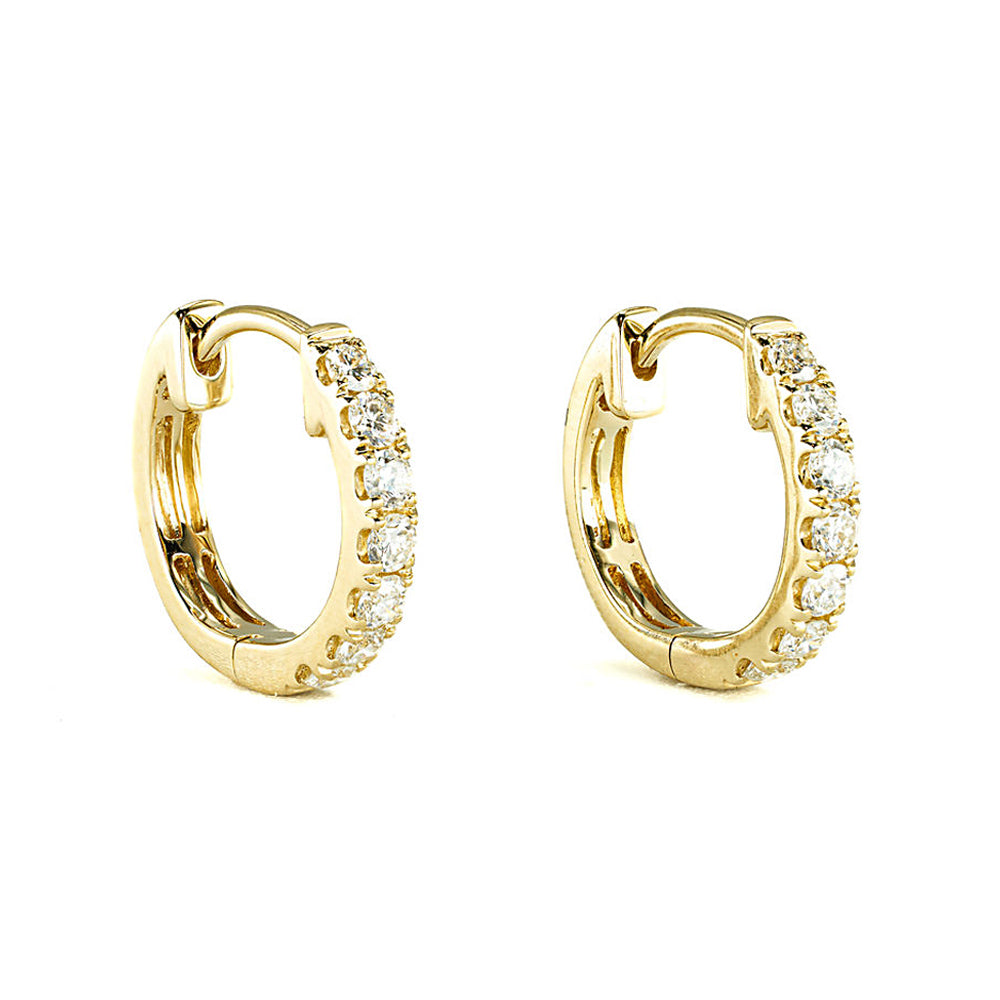 The Madison - 14K Yellow Gold Large Huggies