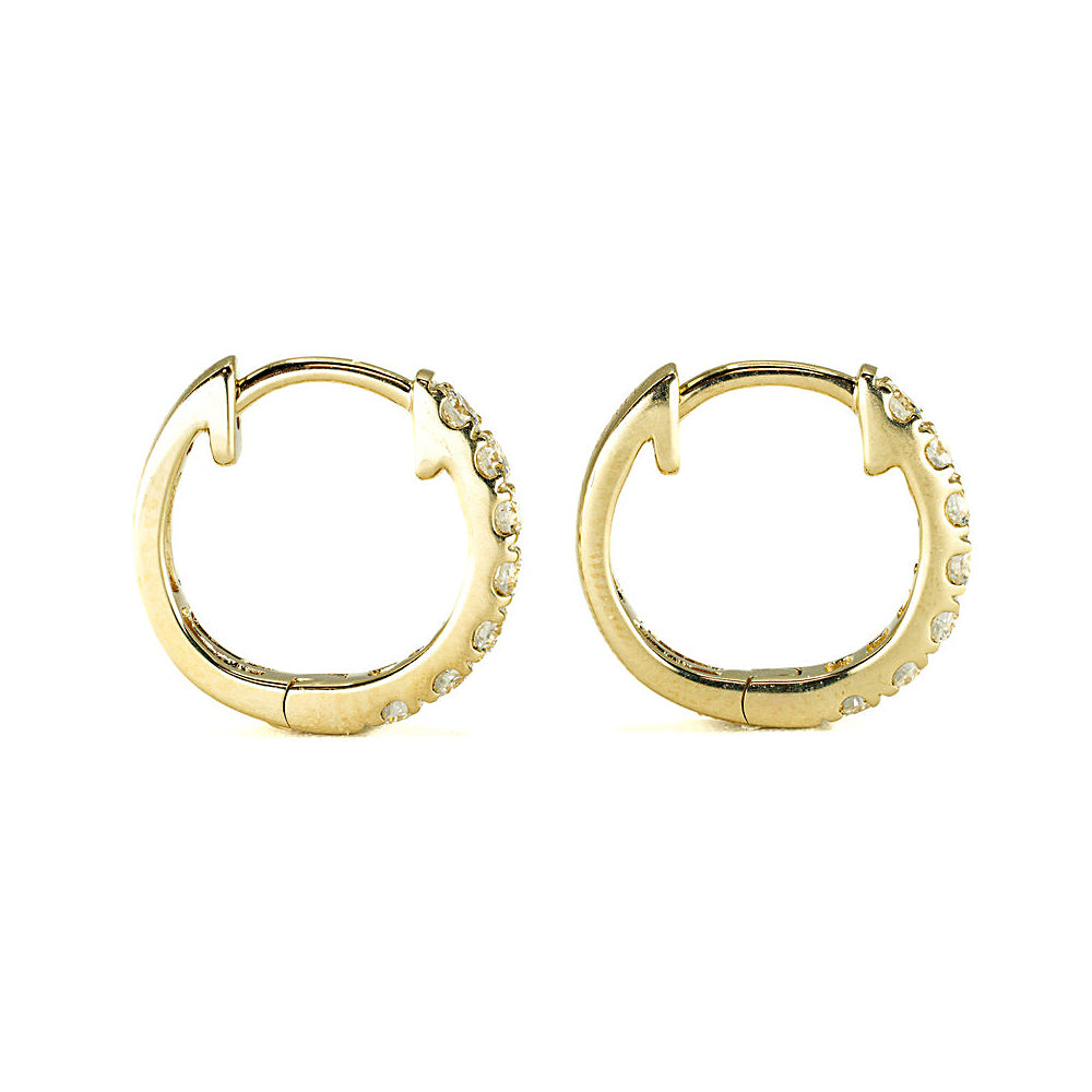 The Madison - 14K Yellow Gold Large Huggies