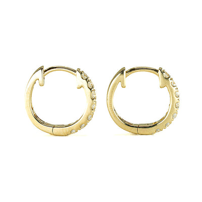 The Madison - 14K Yellow Gold Large Huggies