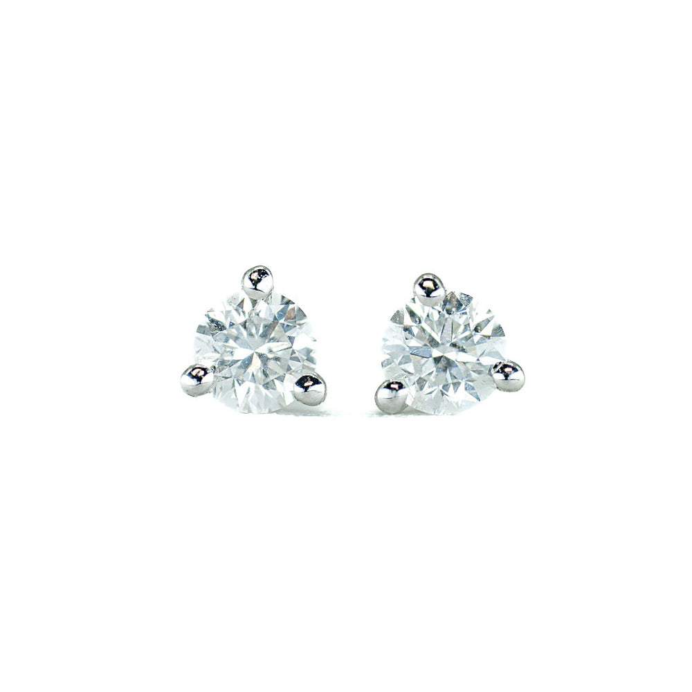 The Everly- 14K White Gold .28CT TW Diamond Martini Studs