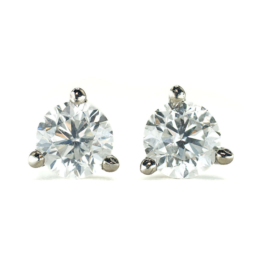 The Everly- 14K White Gold .75CT TW Diamond Martini Studs