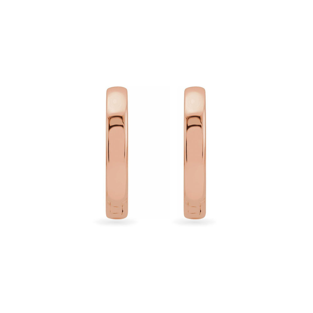 The Katya - 14K Rose Gold Hinged Hoop Earrings