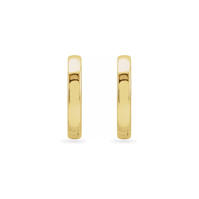 The Katya - The 14K Yellow Gold Hinged Hoop Earrings