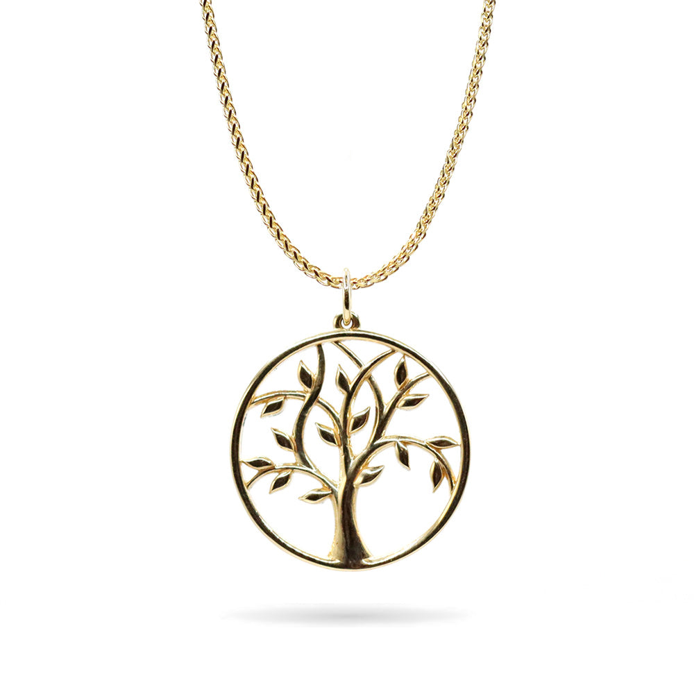 14K Yellow Gold Tree of Life Pendant