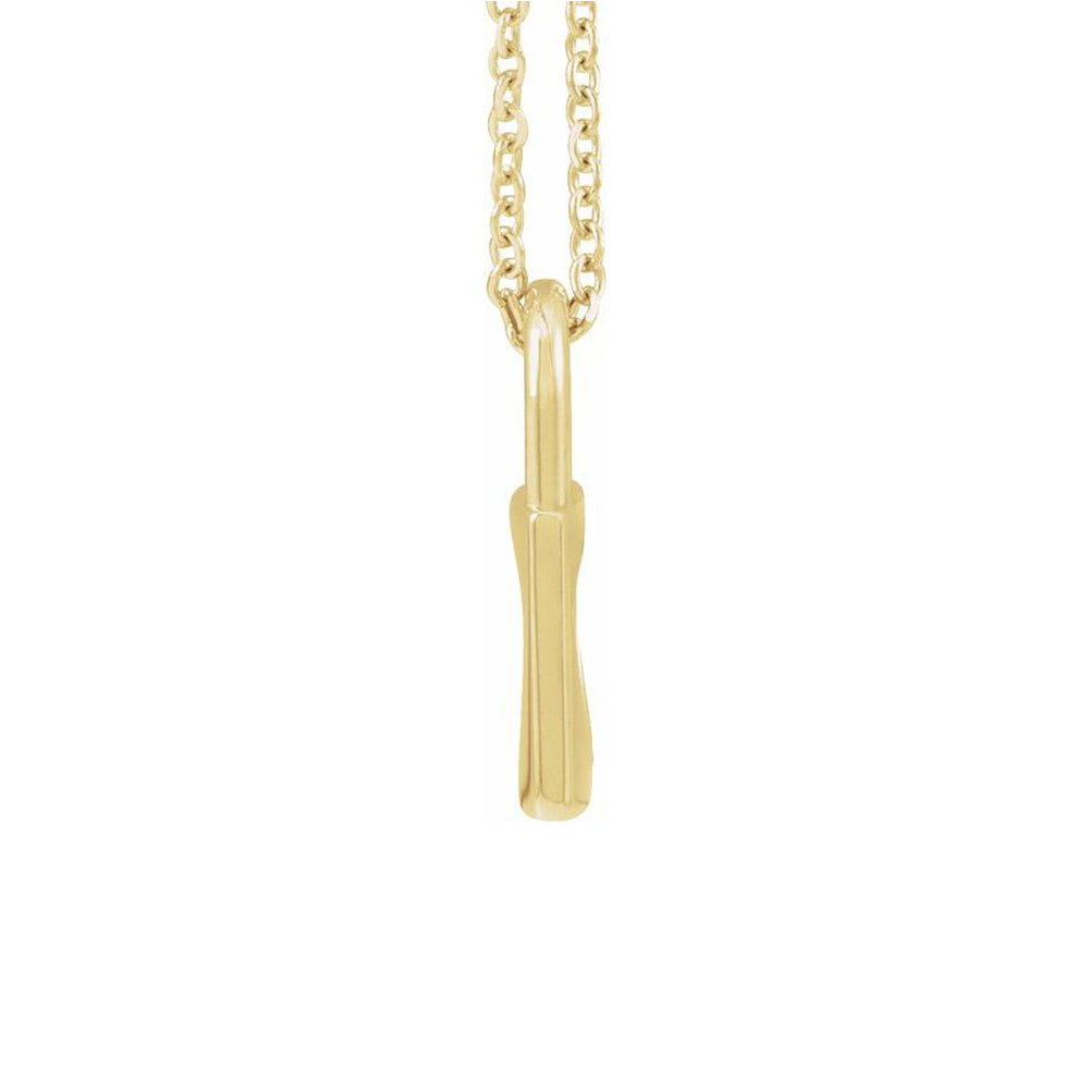 The Theresa - 14K Yellow 13.6x9 mm Cutout Heart Lock 16-18" Necklace